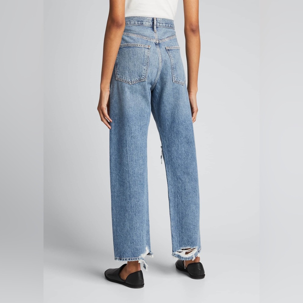 Agolde 90’s Pinch Waist Jeans high rise straight leg 100% cotton light denim